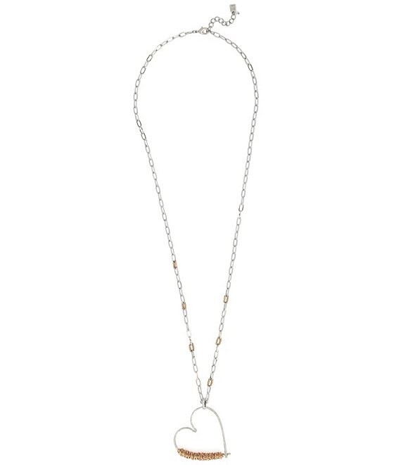 Robert Lee Morris Soho Heart Long Pendant Necklace | Dillard's