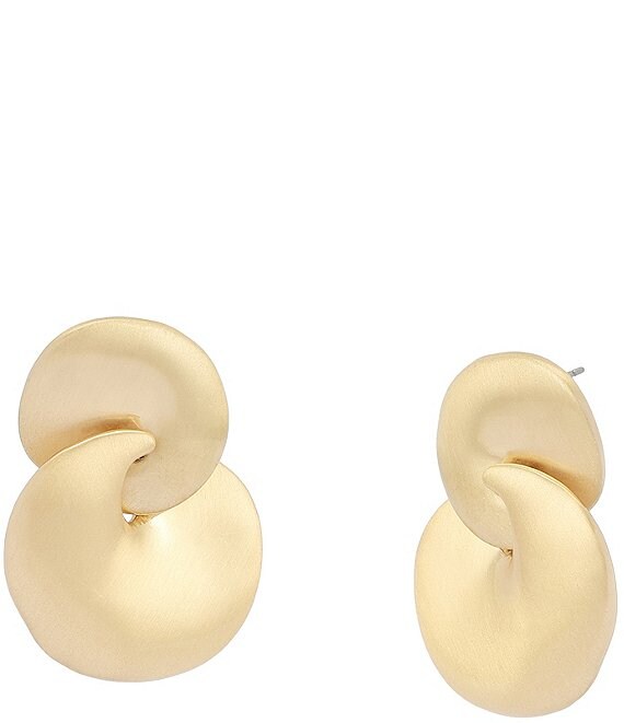 Robert Lee Morris Soho Molten Double Drop Earrings