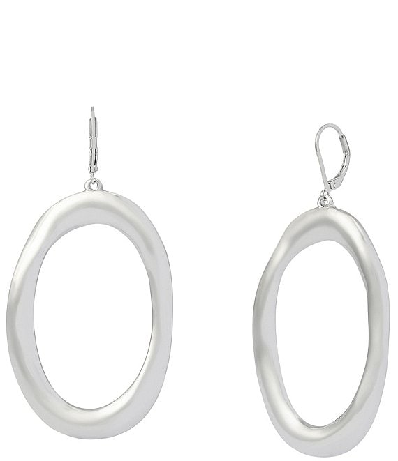 Robert Lee Morris Soho Sculpted Oval Drop Earrings
