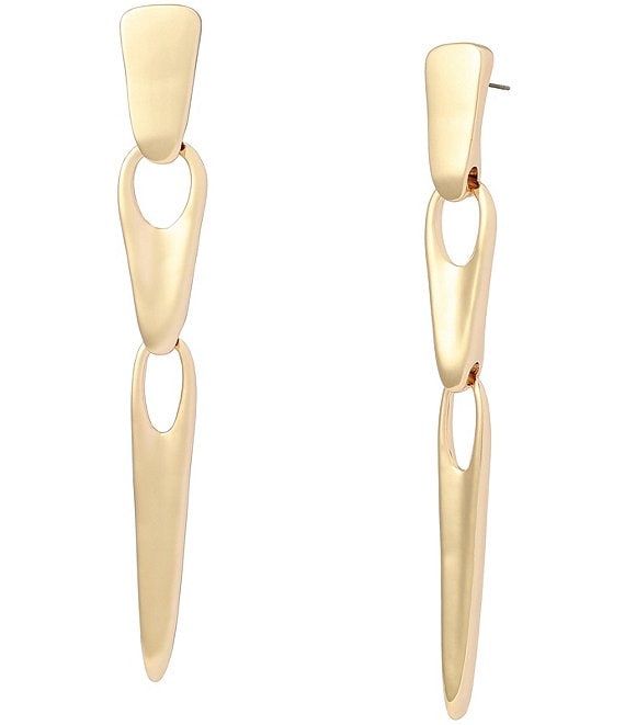 Robert Lee Morris Soho Sculptural Link Linear Earrings