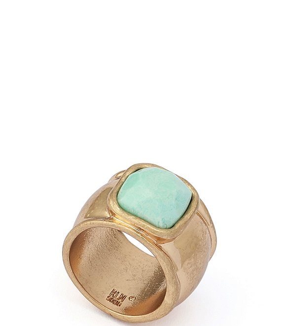 Robert Lee Morris Soho Turquoise Stone Band Ring