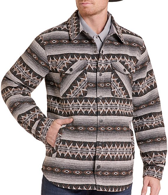 Rock & Roll Denim Jacquard Shirt Jacket
