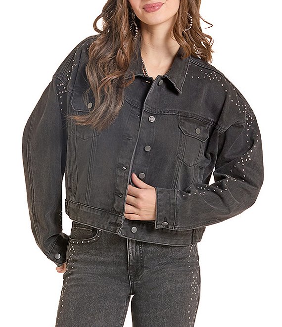 Rock & Roll Studded Denim Coordinating Jacket