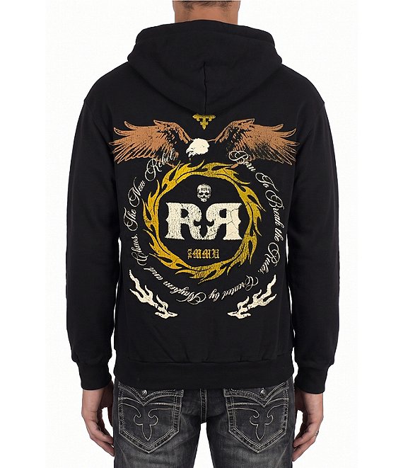 Rock Revival Eagle Cross Fleece Hoodie