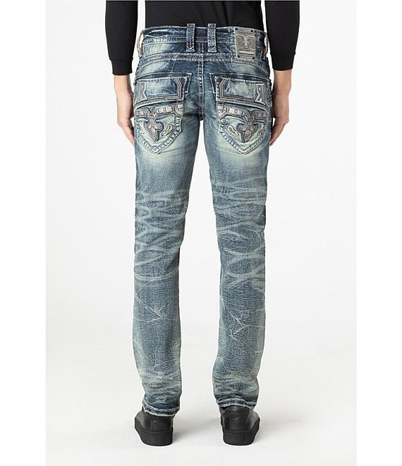 Rock Revival Marco Alt Straight-Fit 32#double; Inseam Jeans