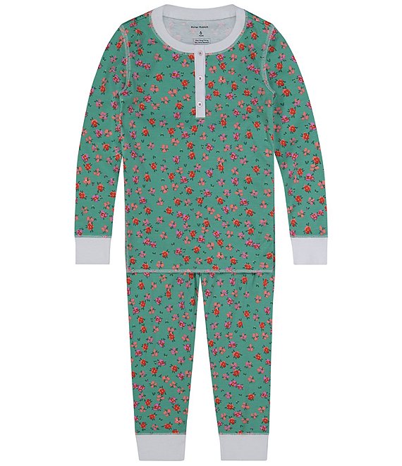 Roller Rabbit Baby Girls 12-24 Months Floral Print Two-Piece Pajamas Set