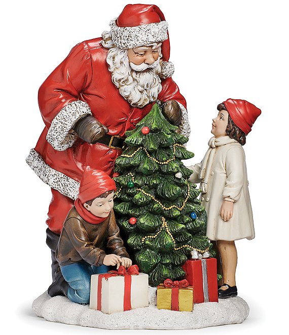 Roman Joseph's Studio Santa With Children At Tree Figurine