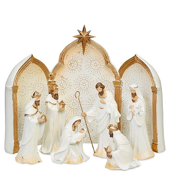 Roman Nativity Triptych 9-Piece Set | Dillard's