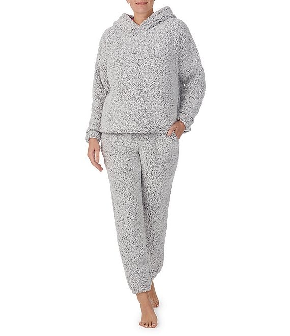Room Service Plush Long Sleeve Hoodie & Joggers Pajama Set | Dillard's