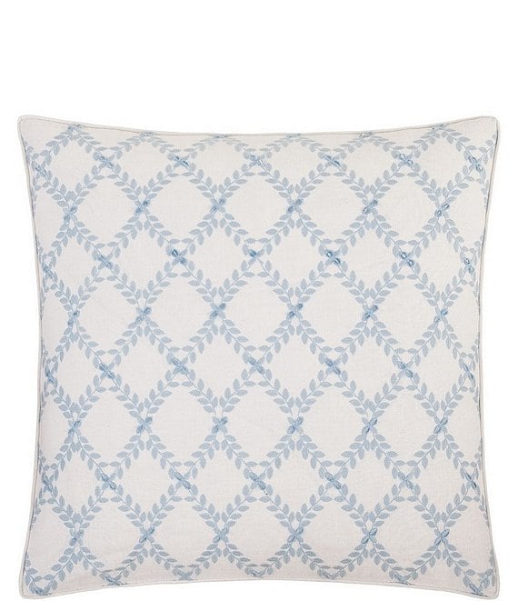 Rose Tree Dominica Diamond Lattice Patterned Euro Sham