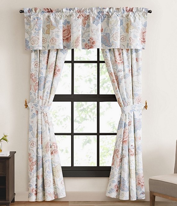 Rose Tree Dominica Floral Print Window Treatment