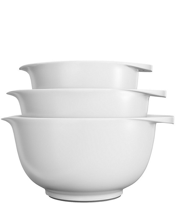 Rosti Victoria Collection Mixing Bowls, Set of 3, White - Image 1