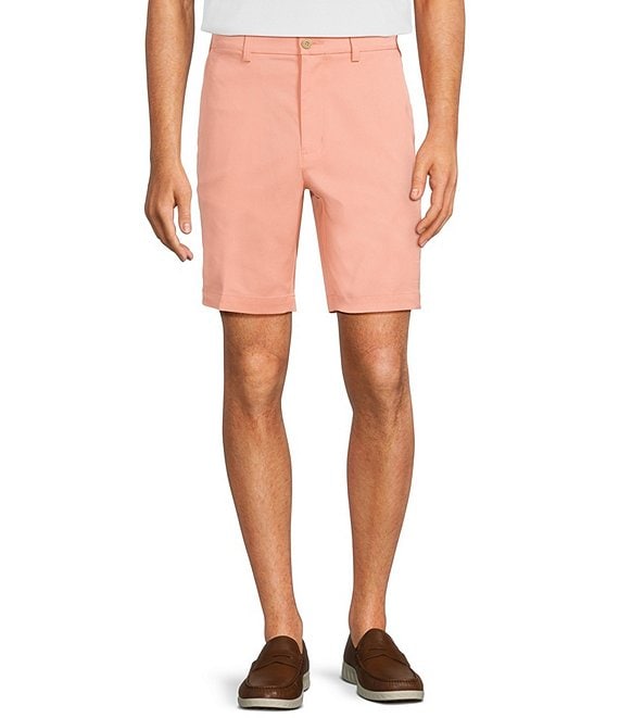 Roundtree & Yorke The Fairway 9#double; Flat Front Classic Fit Performance Shorts