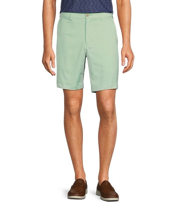 Roundtree & Yorke The Fairway 9#double; Flat Front Classic Fit Performance Shorts