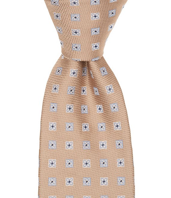 Roundtree & Yorke Apollo Mini Squares Traditional Silk Blend Tie