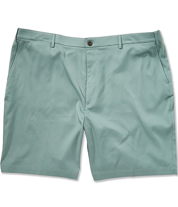 Roundtree & Yorke Big & Tall 9#double; and 11#double; Inseam Solid Performance Shorts
