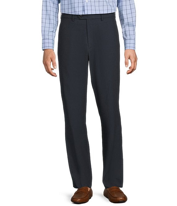 Roundtree & Yorke Classic Fit Solid Performance Dress Pants