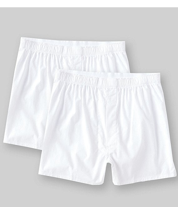 Color:White - Image 1 - Full Cut Boxers 2-Pack