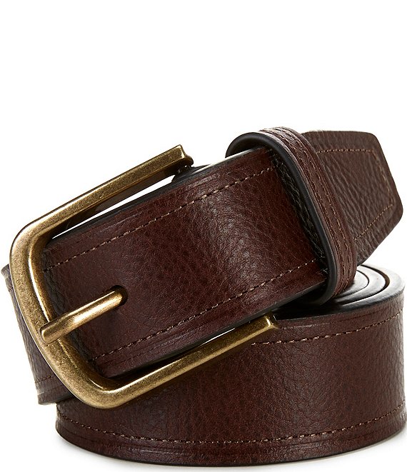 Roundtree & Yorke Grained Leather Belt