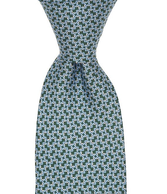 Roundtree & Yorke Horeshoe Neat Traditional Silk Tie