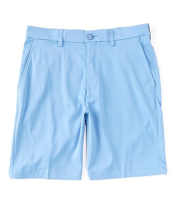 Color:Riviera - Image 1 - Flat Front Performance 9#double; Inseam Shorts
