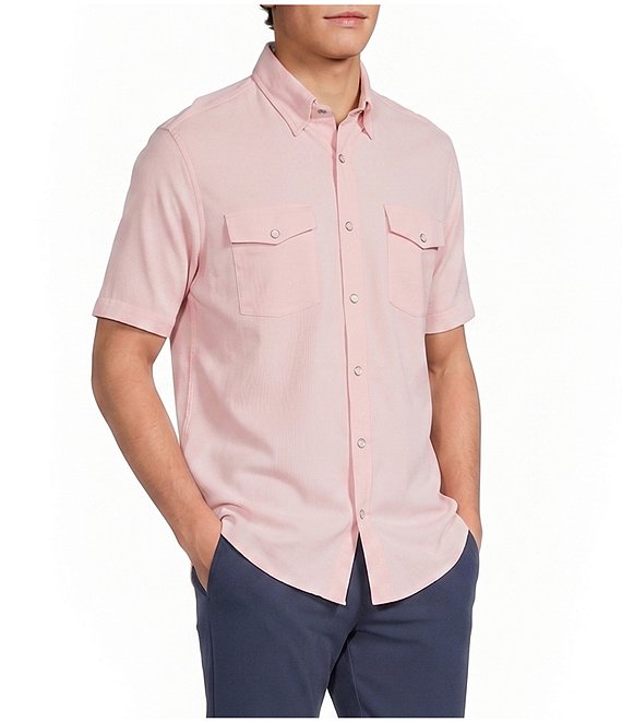 Roundtree & Yorke Performance Short Sleeve Western Sport Shirt