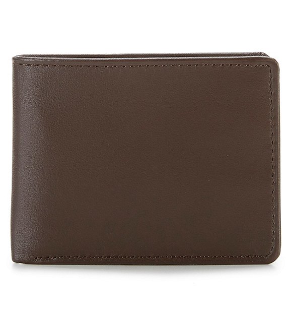 Color:Brown - Image 1 - RFID Passcase with Flip ID