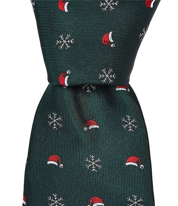 Roundtree & Yorke Santa Hat Silk Traditional Tie