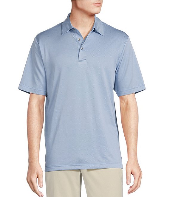 Men's Bright Blue Short Sleeve Polo Shirt