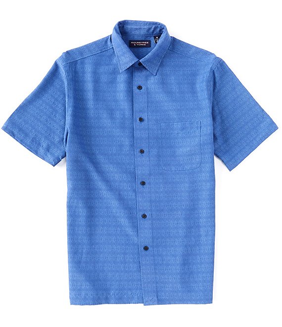 Color:Blue - Image 1 - Short Sleeve Polynosic Sport Shirt