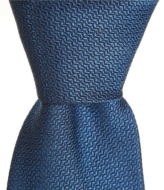 Roundtree & Yorke Solid 3 1/8#double; Traditional Woven Silk Tie