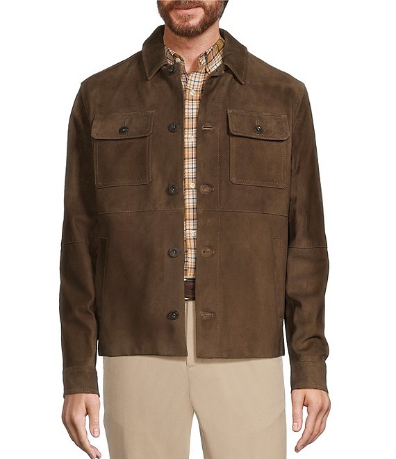 Roundtree Yorke Suede Shacket Jacket