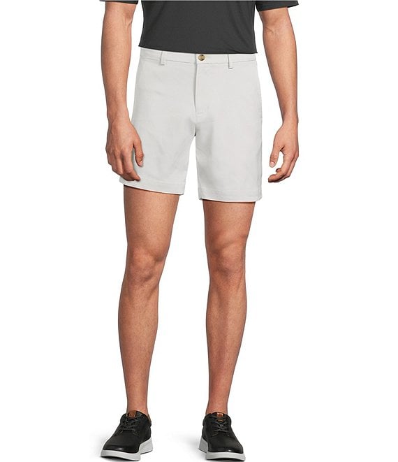 Roundtree & Yorke The Fairway 7#double; Flat Front Performance Shorts