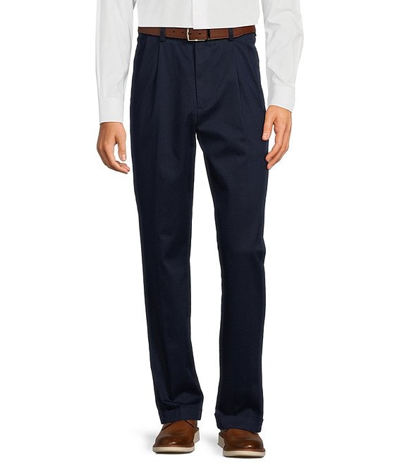 Buy Navy Front Pleated Pant by THREE MEN at Ogaan Online Shopping Site