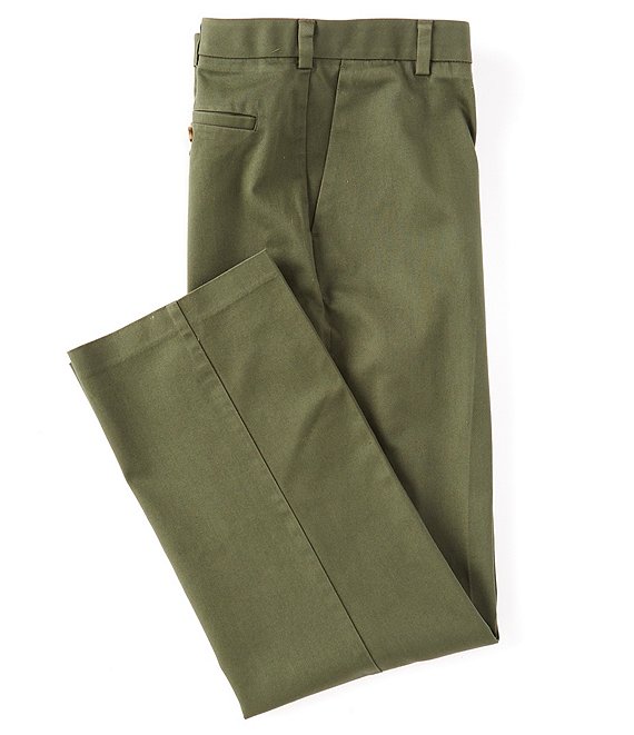 Roundtree & Yorke TravelSmart CoreComfort Flat-Front Classic Relaxed Fit Chino Pants