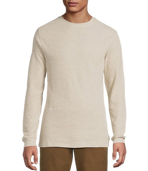 Rowm Big & Tall Long Sleeve Solid Ribbed Crew