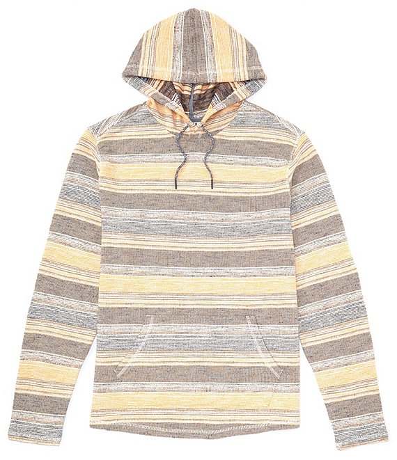 Rowm Big & Tall Long Sleeve Textured Stripe Hoodie | Dillard's