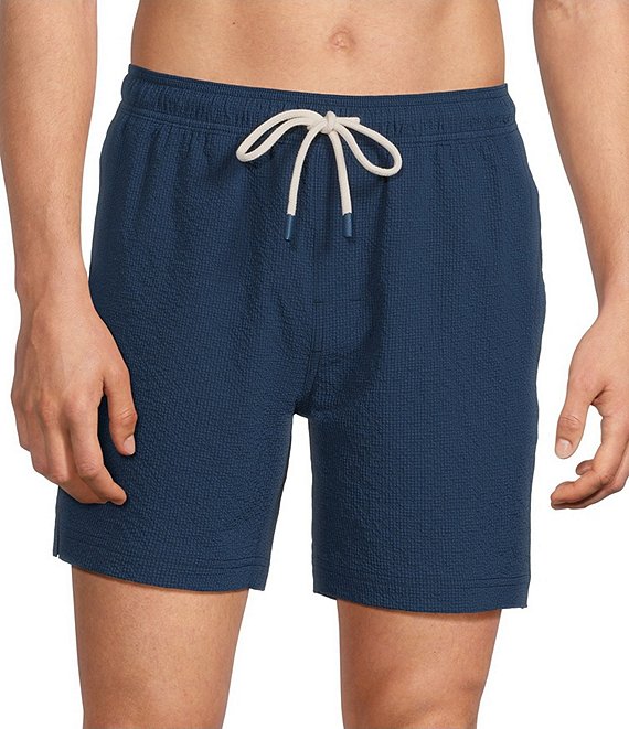 Rowm Day Dipper 6#double; Solid Seersucker Swim Trunks