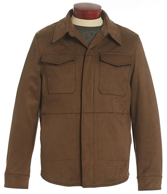 Rowm Faux Suede Shirt Jacket Dillard's