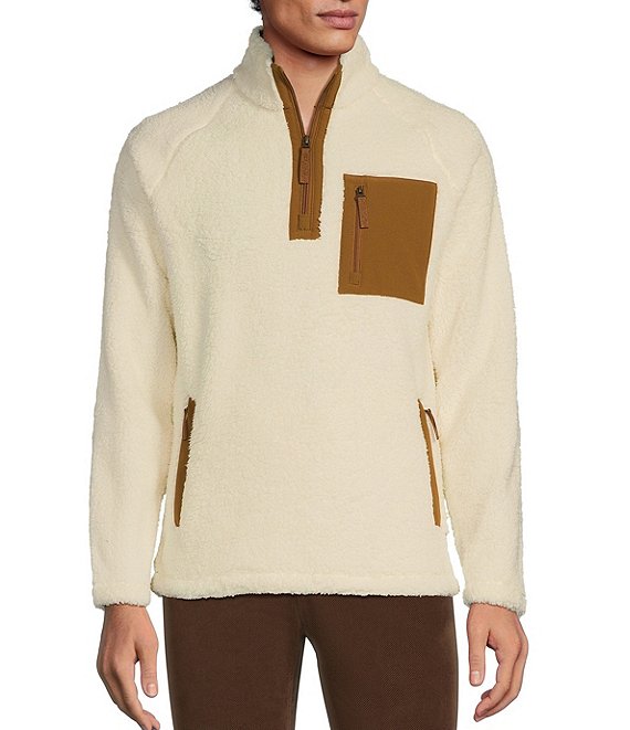 Sherpa mock neck pullover discount