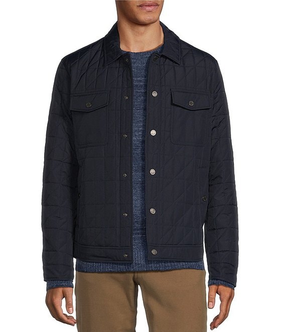 Rowm Quilted Embroidered Shirt Jacket | Dillard's