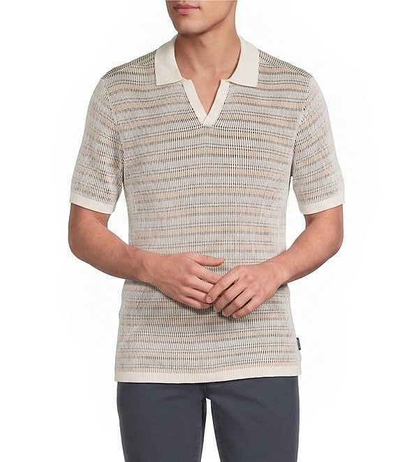 Rowm Short Sleeve Striped Snit Shirt
