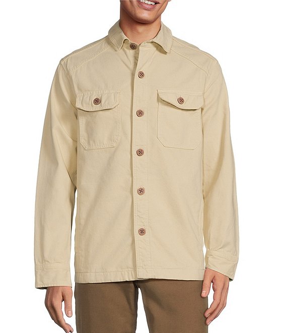 Rowm The Rambler Long Sleeve Garment Dyed Canvas Solid Shirt Rowm The Rambler Long Sleeve Garment Dyed Canvas Solid Shirt