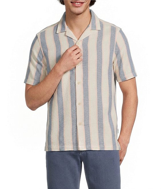 Rowm Short Sleeve Multi Open Weave Shirt
