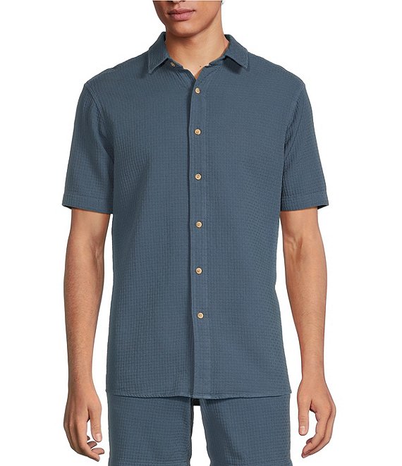 Rowm's Tourister Short Sleeve Solid Waffle Shirt