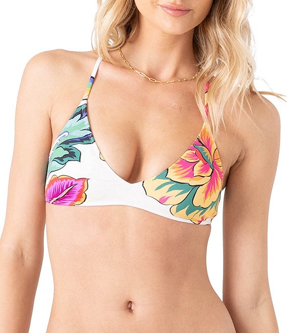 Roxy Beach Blossom Athletic Triangle Swim Top