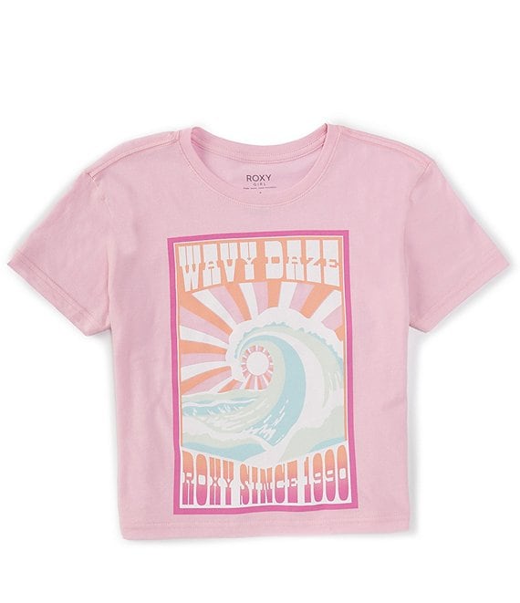 Roxy Big Girls 7-16 Wavy Daze OBFC RG Short Sleeve T-Shirt | Dillard's