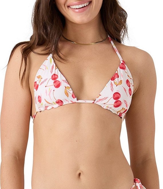 Roxy Cherry On Top Reversible Tall Triangle Swim Top
