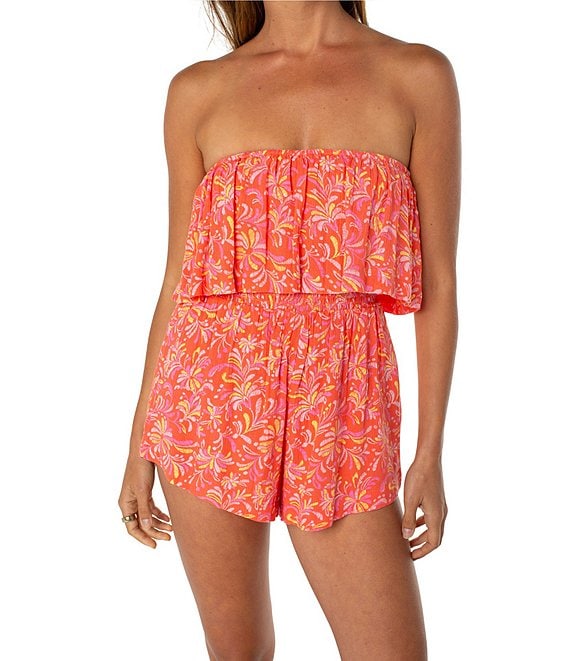 Roxy Let's Go Sleeveless Printed Romper