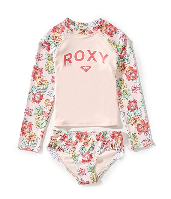 最大90%オフ - 特価 セール Girls Little Roxy 2T-6X Top Rashguard Printed Floral Girls